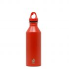Bottiglia In Acciaio Inox Arancione Bocca Stretta Parete Singola Mizu 500-750Ml